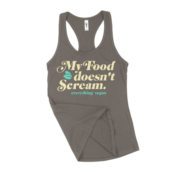 My Food Doesn't Scream Women's Tank Top | Everything Vegan