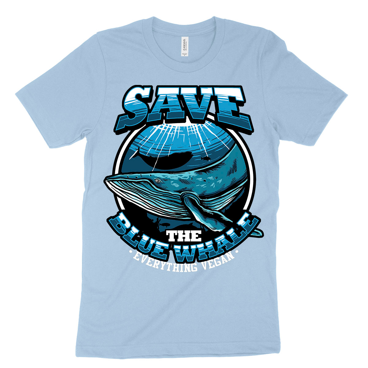 Save The Blue Whale Shirt | Everything Vegan